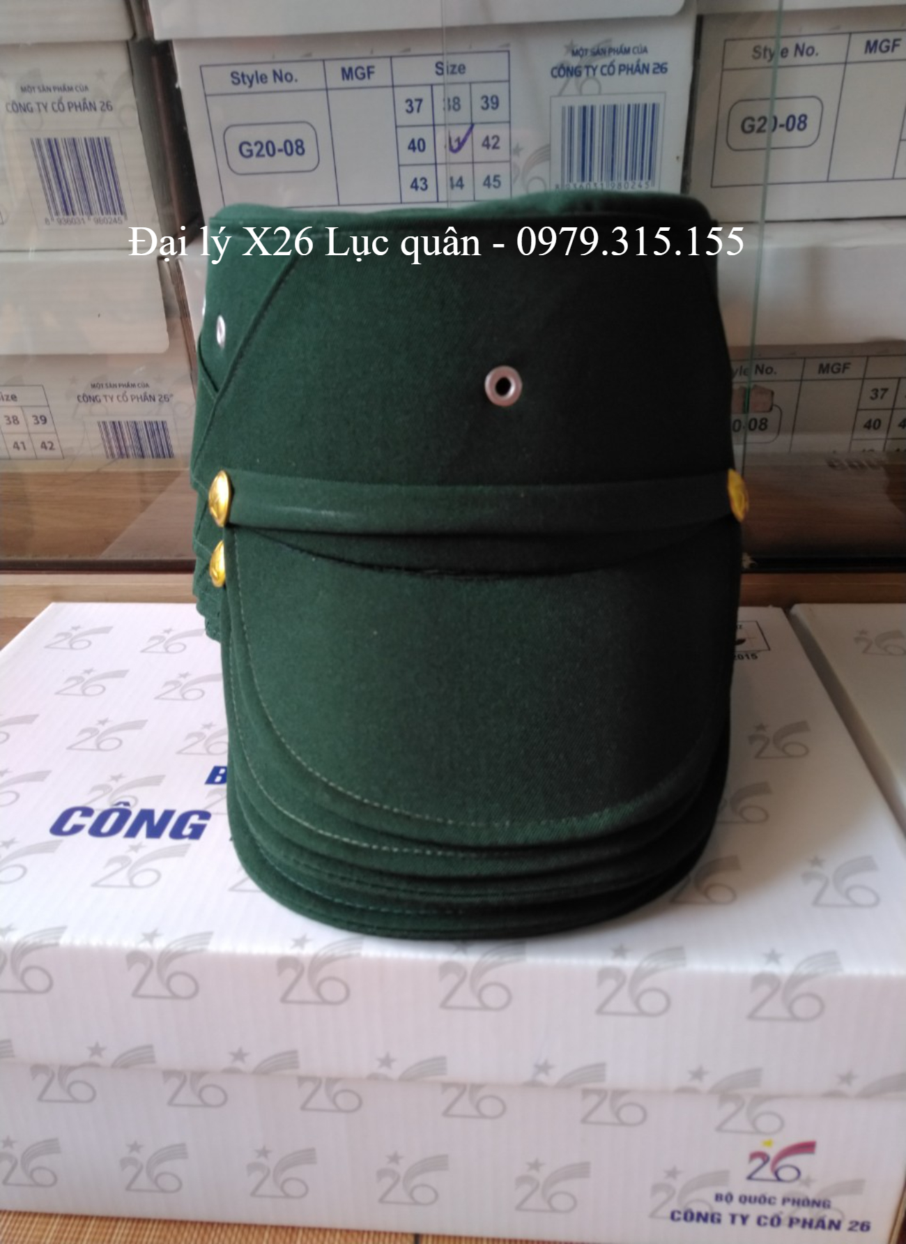 Mũ mềm  cựu chiến binh màu xanh