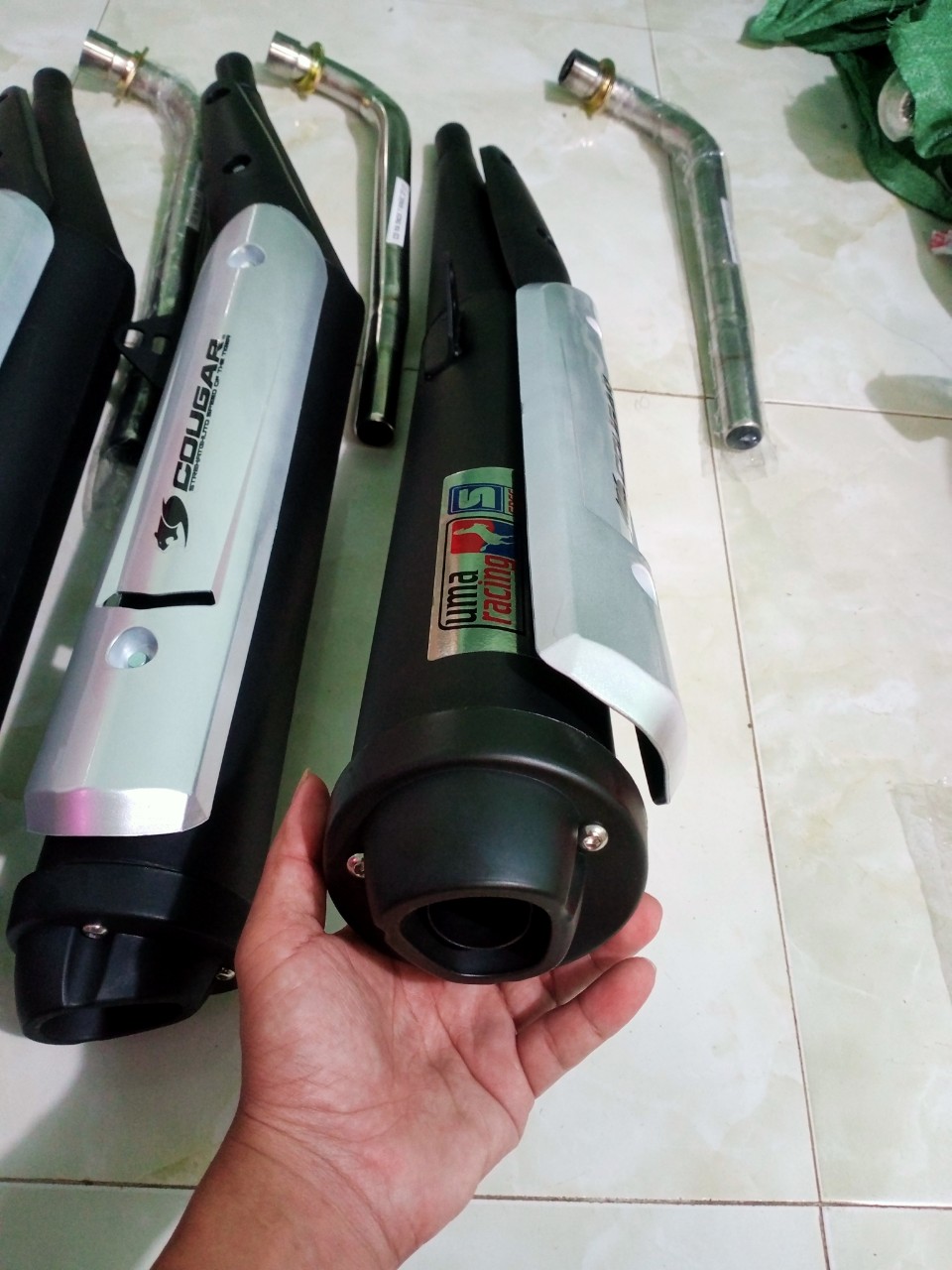 Pô uma  đít TFX.lắp xe máy sirius