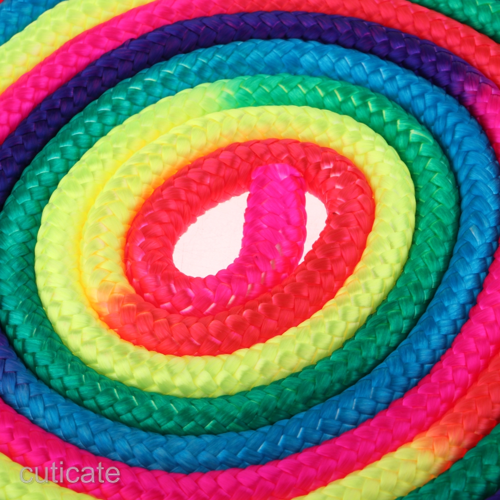 Rainbow Artistic Gymnastics Rope Durable Exercise Fitness Rope