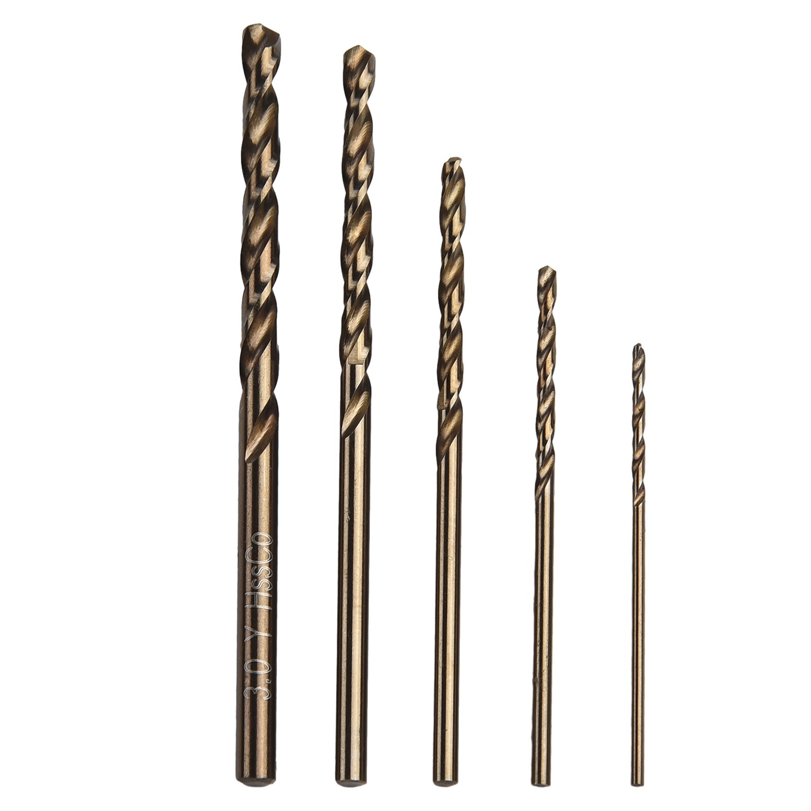 【specialthing】 1-3mm Cobalt Drill Bit 5pcs Per Set Handheld High Quality 5pcs Per Set 【Ready Stock】