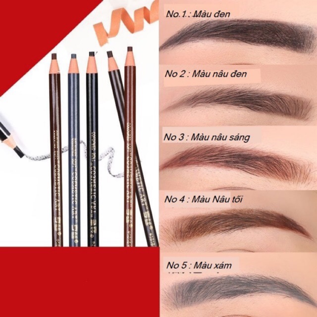 Chì Xé Vẽ Lông Mày (Hộp 12 Cây)