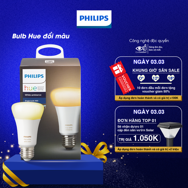 Bóng đèn Philips Hue WhiteAmbiance (01 bóng)