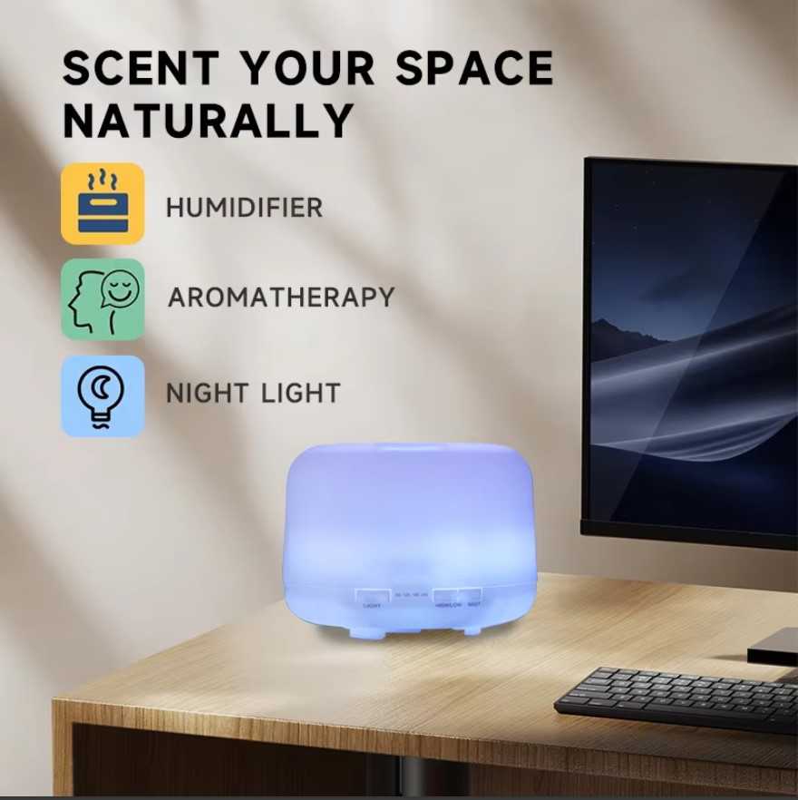 Electric%20Air%20Humidifier%20Aroma%20Diffuser%20500ML%20Ultrasonic%20Cool%20Mist%20Maker%20Fogger%20LED%20Remote%20Control%20Essential%20Oil%20Diffuser%20-%20Image%204