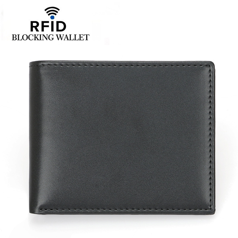 Exclusive For Leather Wallet For Man New Arrival Hot Sale Rfid Anti-Theft Swiping Multicolor Men's Short Wallet