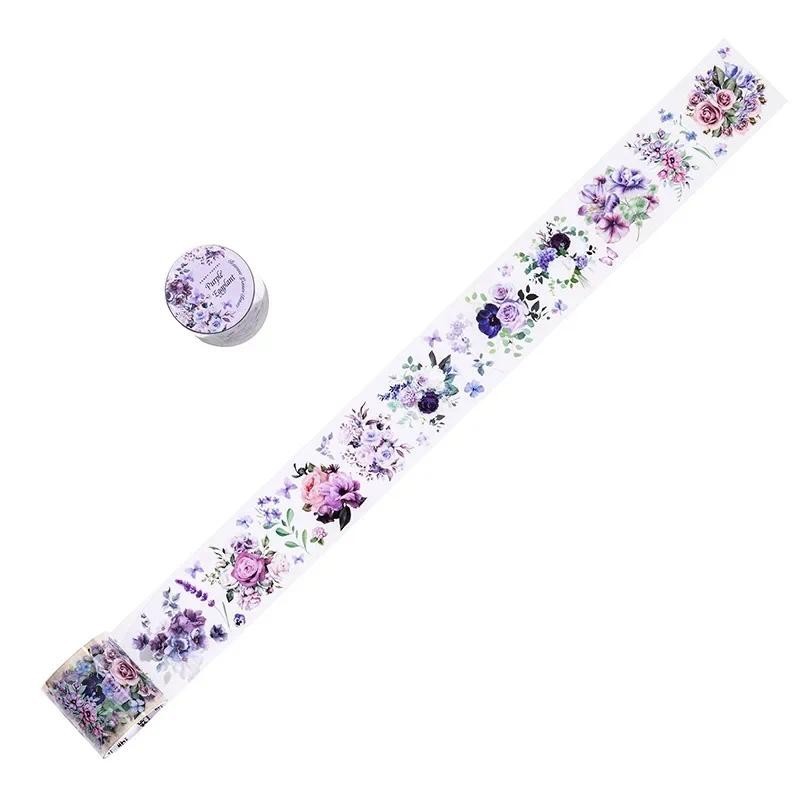 JIANWU 40mm*200cm Sleeping Garden Series Vintage Plant Flower PET Tape Creative DIY Journal Collage Material Decor Stationery