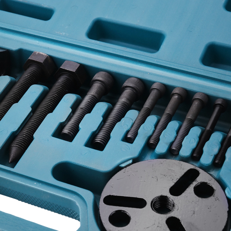 14 Pieces A/C Compressor Clutch Remover A/C Puller Installer Air Conditioning Tools Kit Car Repair Kit