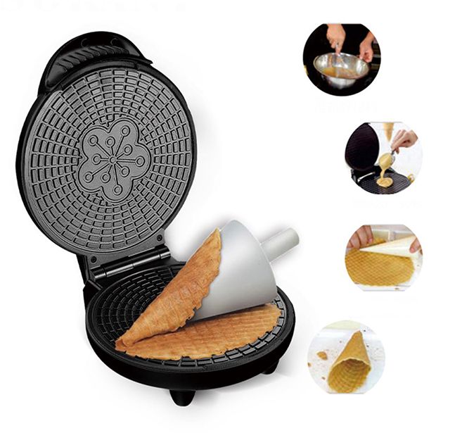Máy làm bánh ốc quế, kem ốc quế chính hãng Sokany