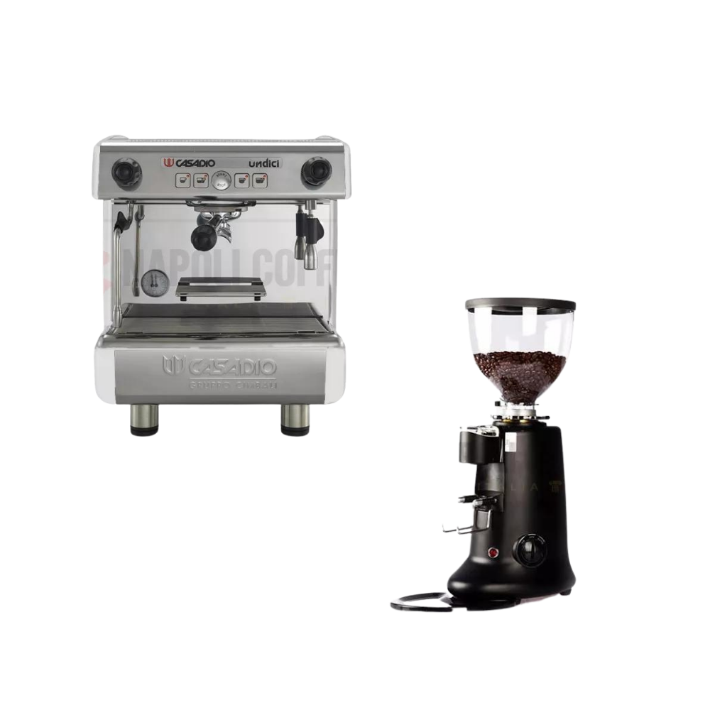 COMBO MÁY Ý: MÁY XAY CÀ PHÊ + MÁY PHA Ý CASADIO