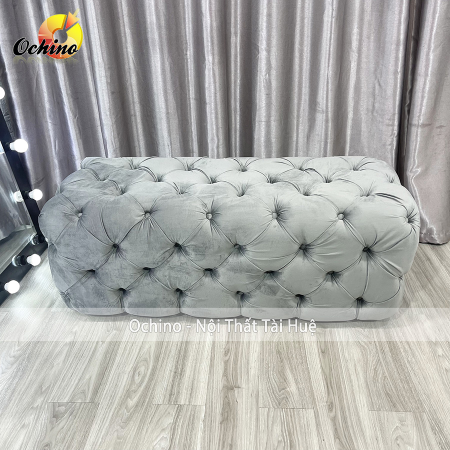 (FREE SHIP) Ghế Dài Sofa Nhún Cổ Điển Cao Cấp Size 1M4 (Đủ Màu)