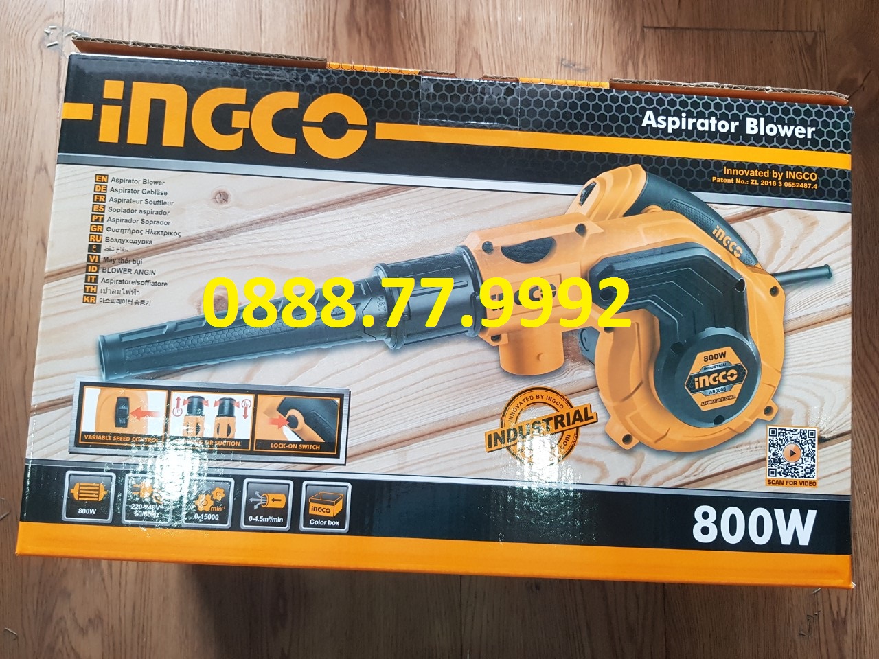 Máy thổi bụi 800W hiệu Ingco AB8008