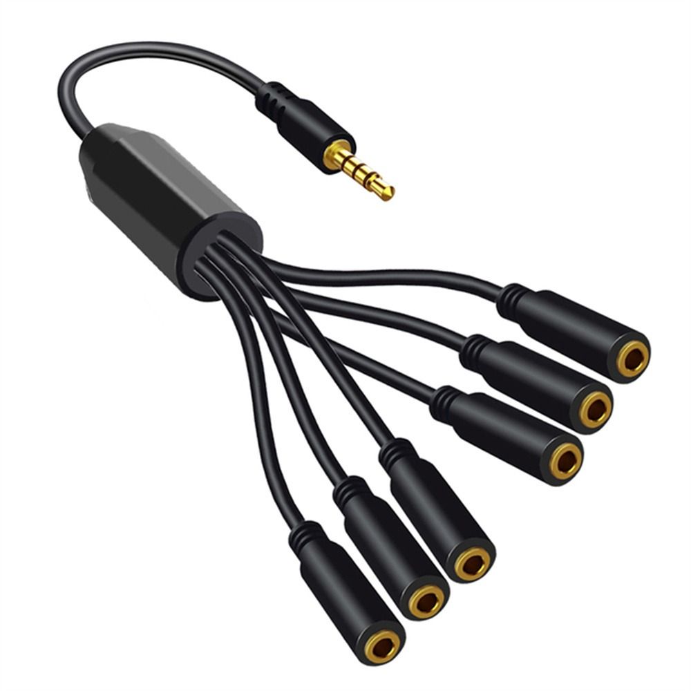 SAINTY Bền Bộ mở rộng cáp TRRS 3.5mm Tai nghe micro Đầu đực 3.5mm Nghe nhạc Cáp chia 3.5mm Dây chia âm thanh nổi Dây Bộ chuyển đổi âm thanh Cáp chia tai nghe