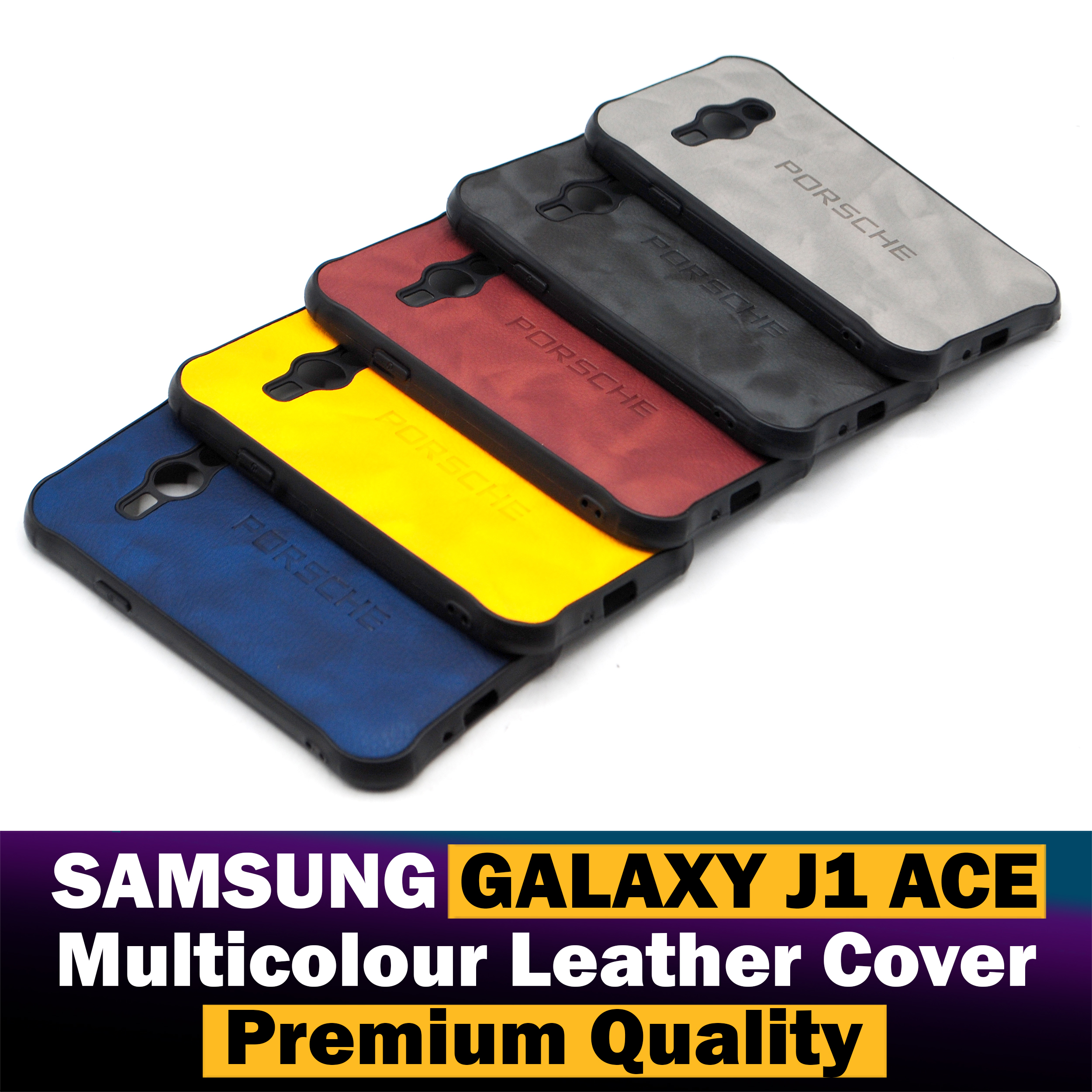 Samsung Galaxy J1 Ace Back Cover Multicolour Soft Leather Case For Samsung J1 Ace. 