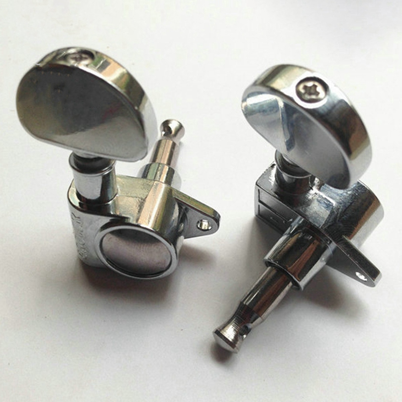 1Set Guitar String Knob String Winder Keys Tuners Machine Heads Fully Enclosed