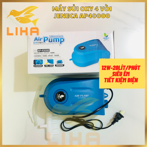 Máy sủi oxy 4 vòi jeneca ap40000 - máy sủi khí cho bể cá