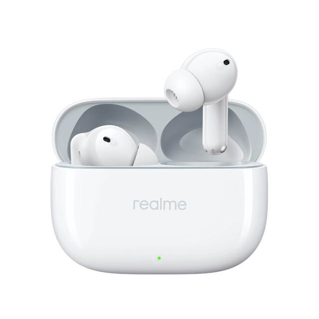 Realme buds t300 In ear wireless Bluetooth earphones with extended battery life and noise reduction for gaming