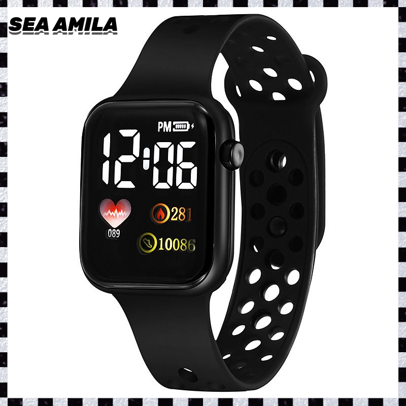 SEA AMILA   Đồng Hồ Thông Minh với Chức Năng Theo Dõi Nhịp Tim và Đếm Bước Đi Cho Người Yêu Thể Thao