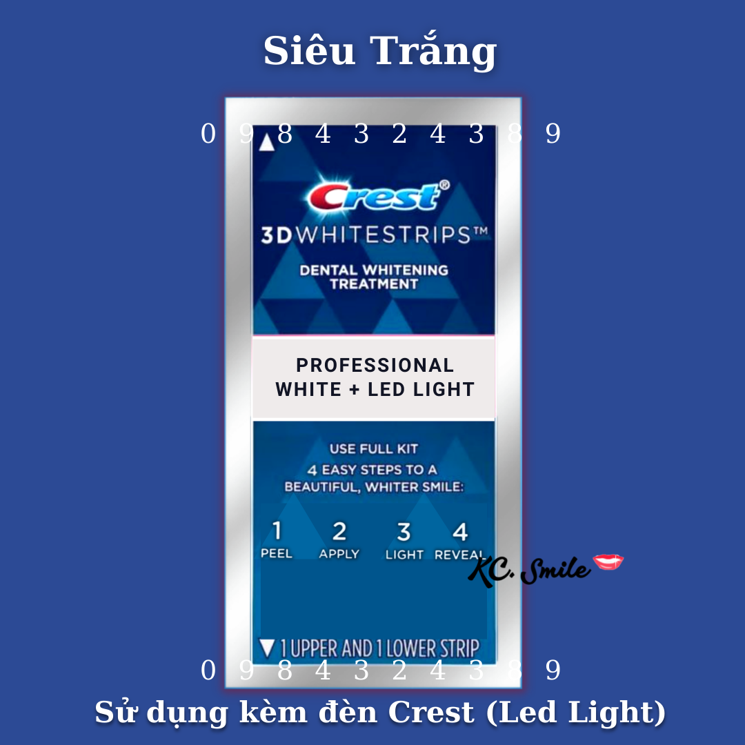 Combo 7 gói miếng dán + 1 đèn led