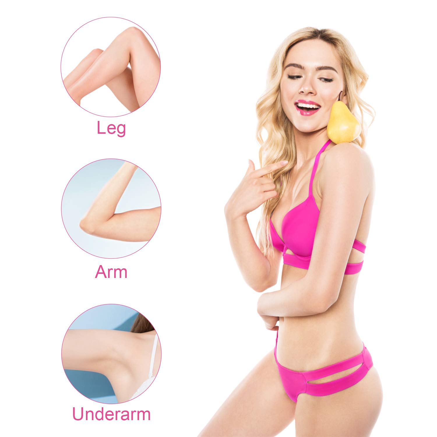 【sought-after】 Kemei Electric Female Epilator For Women Facial Full Body Hair Remover Underarms Hair Removal Legs Rechargeable.