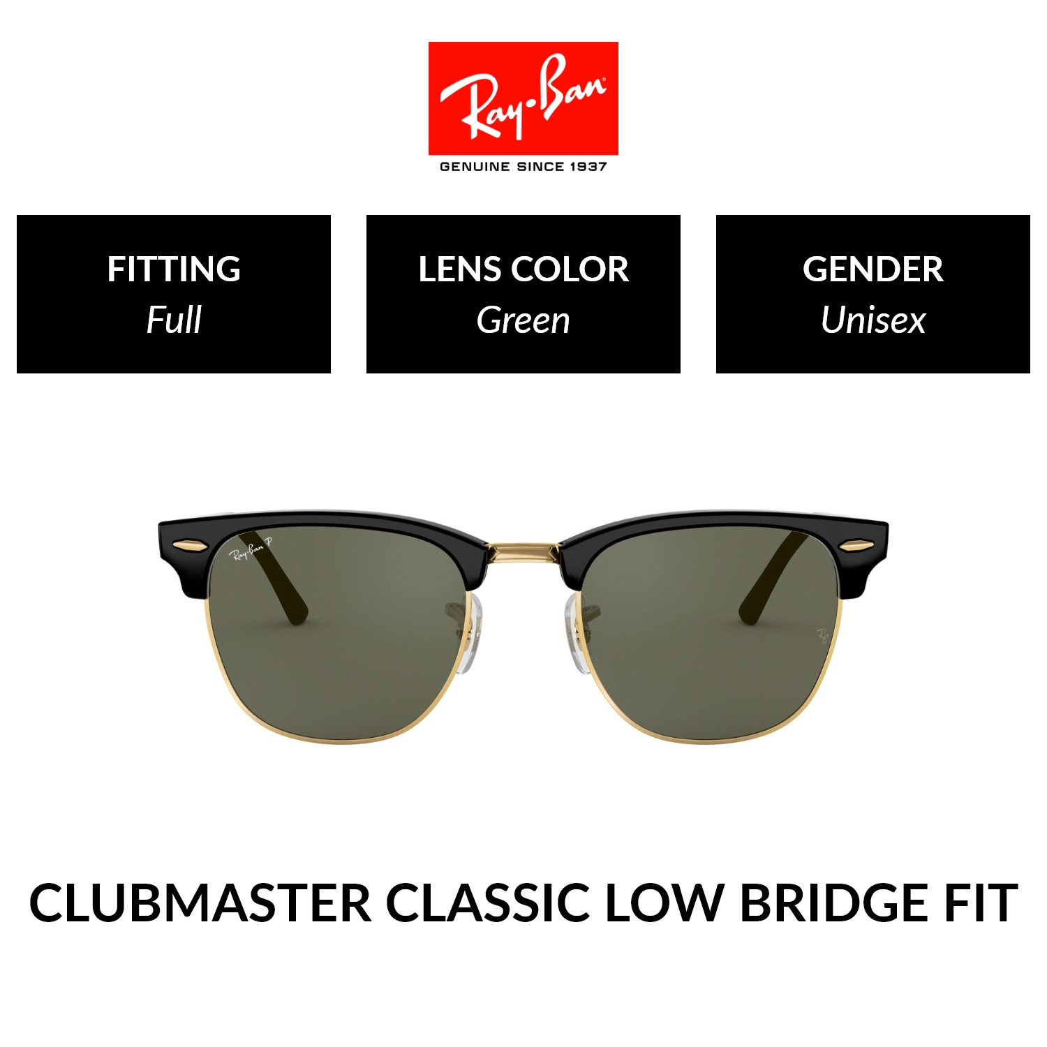 Ray-Ban CLUBMASTER | RB3016F 901/58 