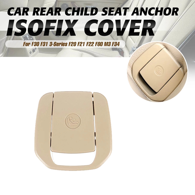 Car Rear Child Seat Fixing ISOFix Anchor Cover for BMW F30 F31 F20 F21