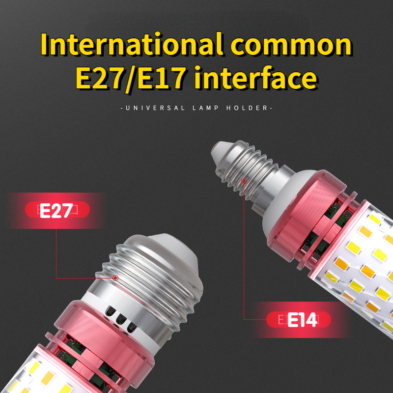 Fast Delivery⚡24W 20W 16W 12W Tri-color LED Bulb E27 E14 Corn Bulb Changing Light Bulb Daylight Warm Light Natrual White