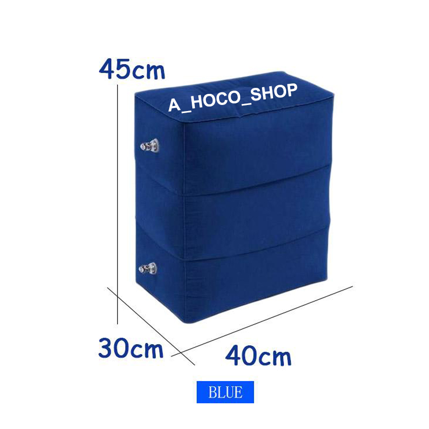 3 lớp bơm hơi để chân thảm đổ xô để chân thảm hỗ trợ chân du lịch để chân gối máy bay còn lại ngủ thảm lót chân du lịch proucts