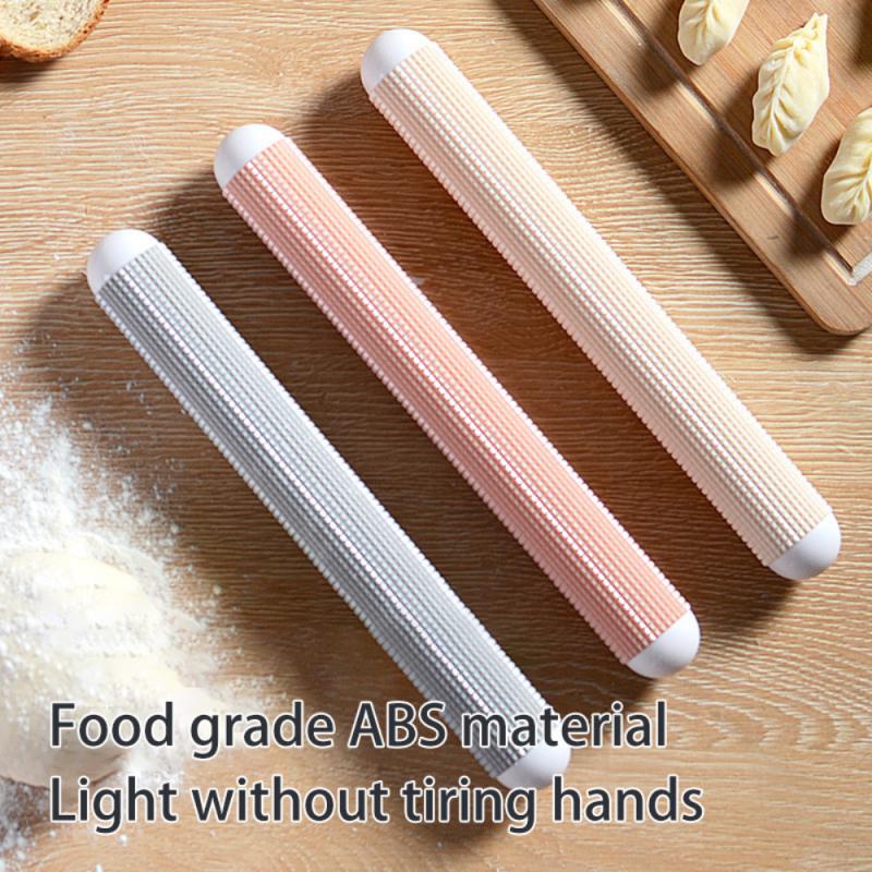 Portable Rolling Pin Non-stick Plastic Fondant Roller Pastry Dough Roller  Embossing Baking Tools Kitchen Accessories