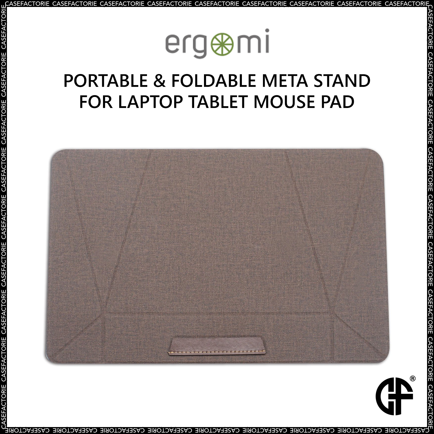 Ergomi Portable Foldable Meta Stand For Laptop Tablet Mouse Pad