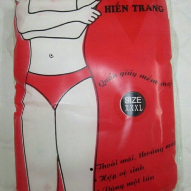 1 Gói 5 chiếc quần lót giấy Hiền Trang