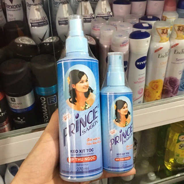 Keo Xịt Tóc Tạo Nếp PRINCE SAIGON 125ml/270ml