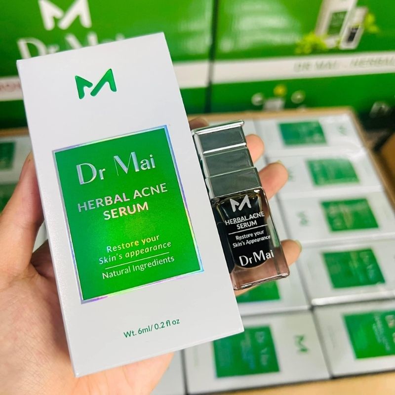 Serum ngừa mụn dành cho da nhờn mụn dr mai nguyên chất 6ml mẫu mới chính hãng, sạch mụn, giảm nhờn, mờ thâm