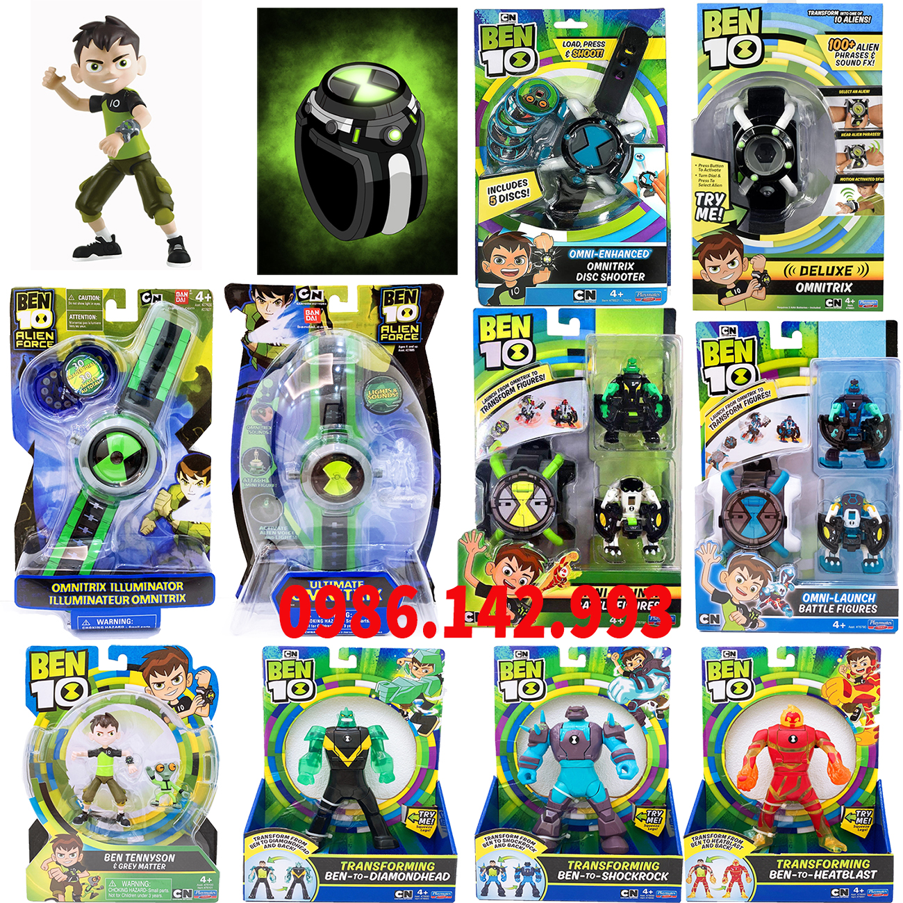 Đồ chơi Ben 10 Power up - Aliens