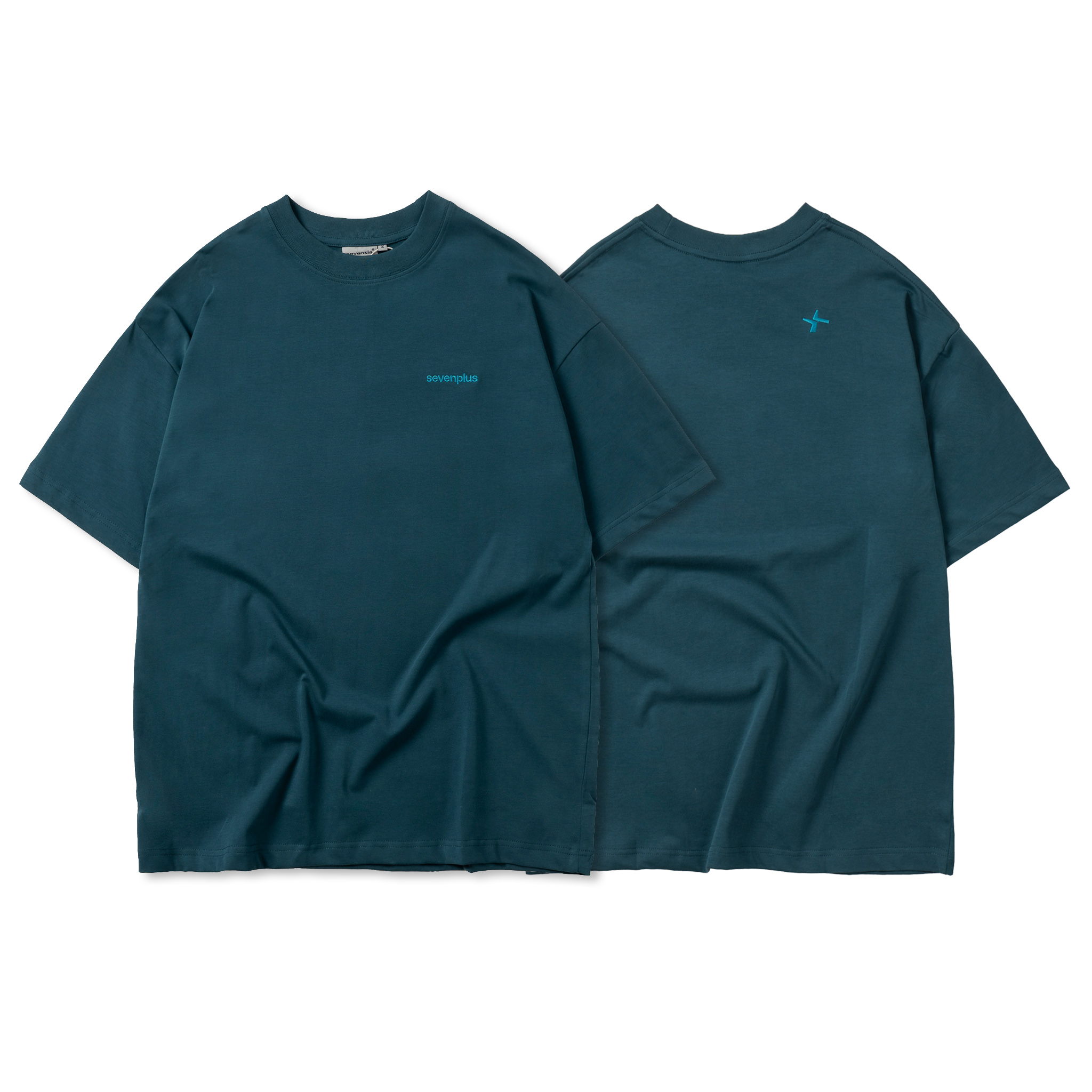Áo thun basic form rộng logo thêu SEVENPLUS / SP-T03