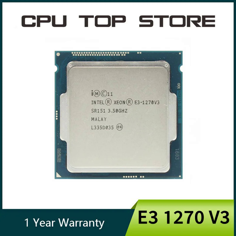 Sử dụng in xeon e3 1270 v3 3.5ghz lga 1150 8mb quad core cpu bộ vi xử lý sr151