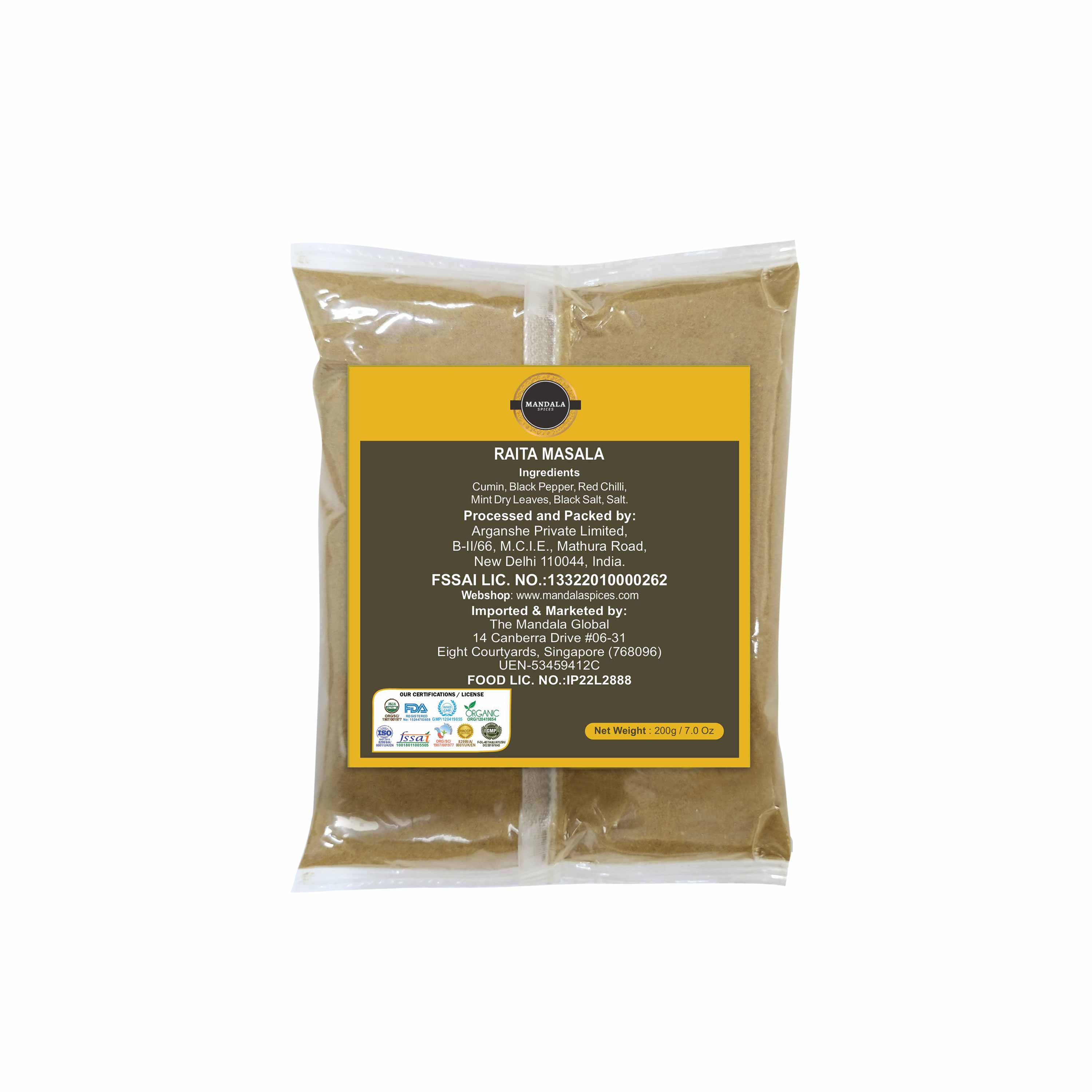 Mandala Spices Raita Masala Powder 200 Gm