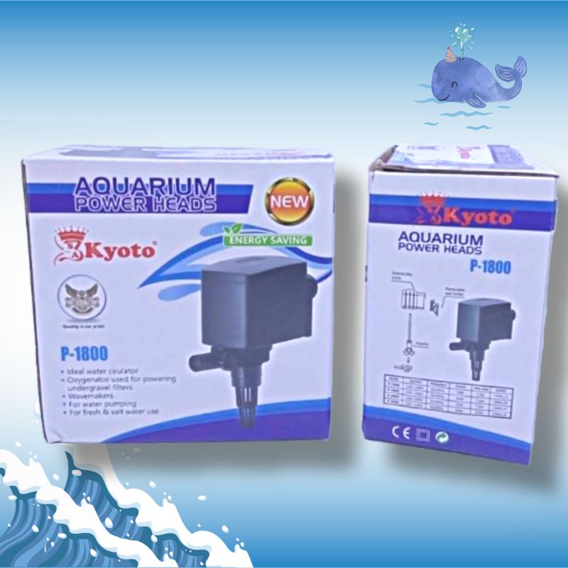 KYOTO P 1800 Pompa aquarium kolam airmancur hidroponik