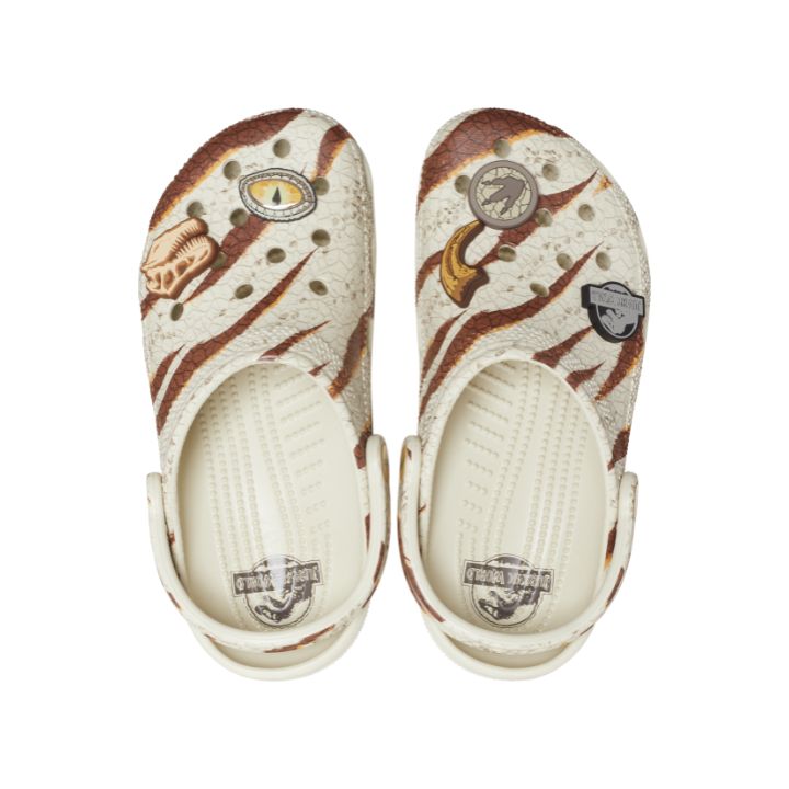Giày Clog Unisex Crocs Jurassic World Classic - Bone