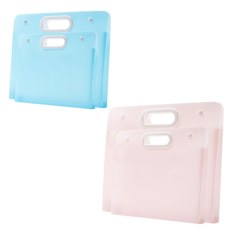 2Pcs Plastic Art Portfolio Folder Arts Storage Case for , Student Drawing Container, Kids Artworks