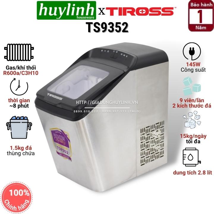 Máy làm đá viên gia đình tiross ts9352 - 15kg/ngày