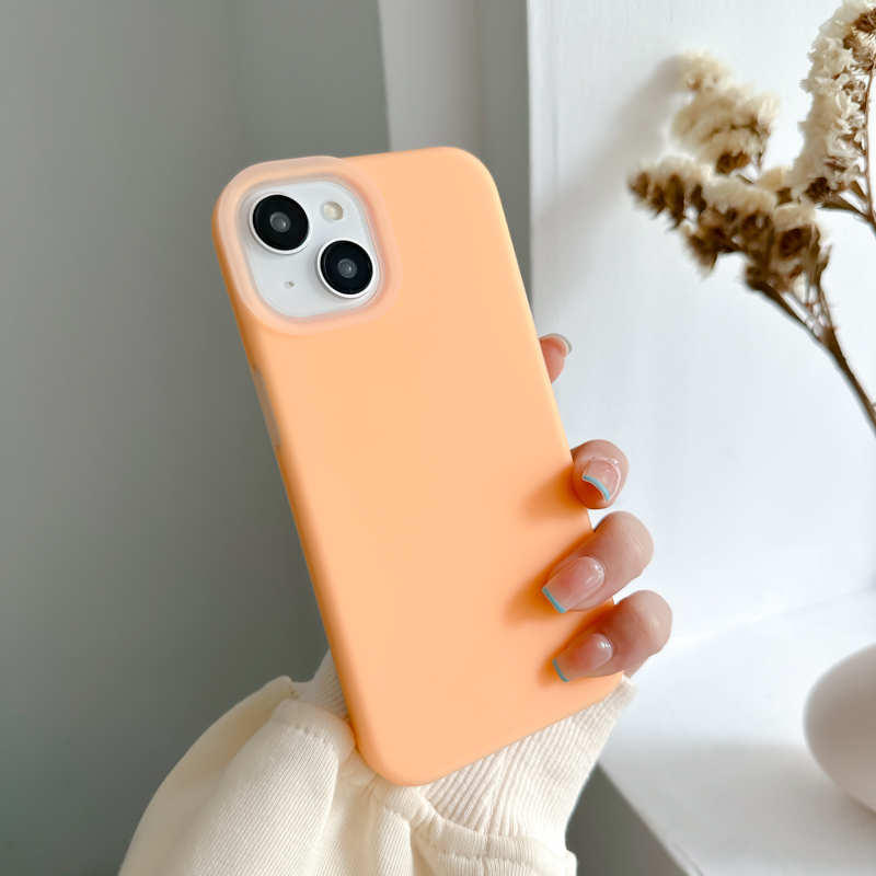 Hoce liquid silicone fluorescent color phone case for iphone 15 16 pro 12 13 14 15 pro max 15 16 plus cases ins soft bumper shockproof back cover