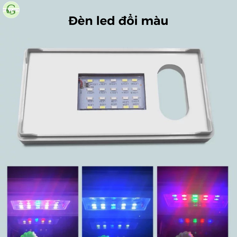Bể Cá-[Bể cá+Đồng Hồ + Đèn Bàn + Sỏi, Cây Thủy Sinh]-Bể cá mini-Bể cá để bàn-hồ cá