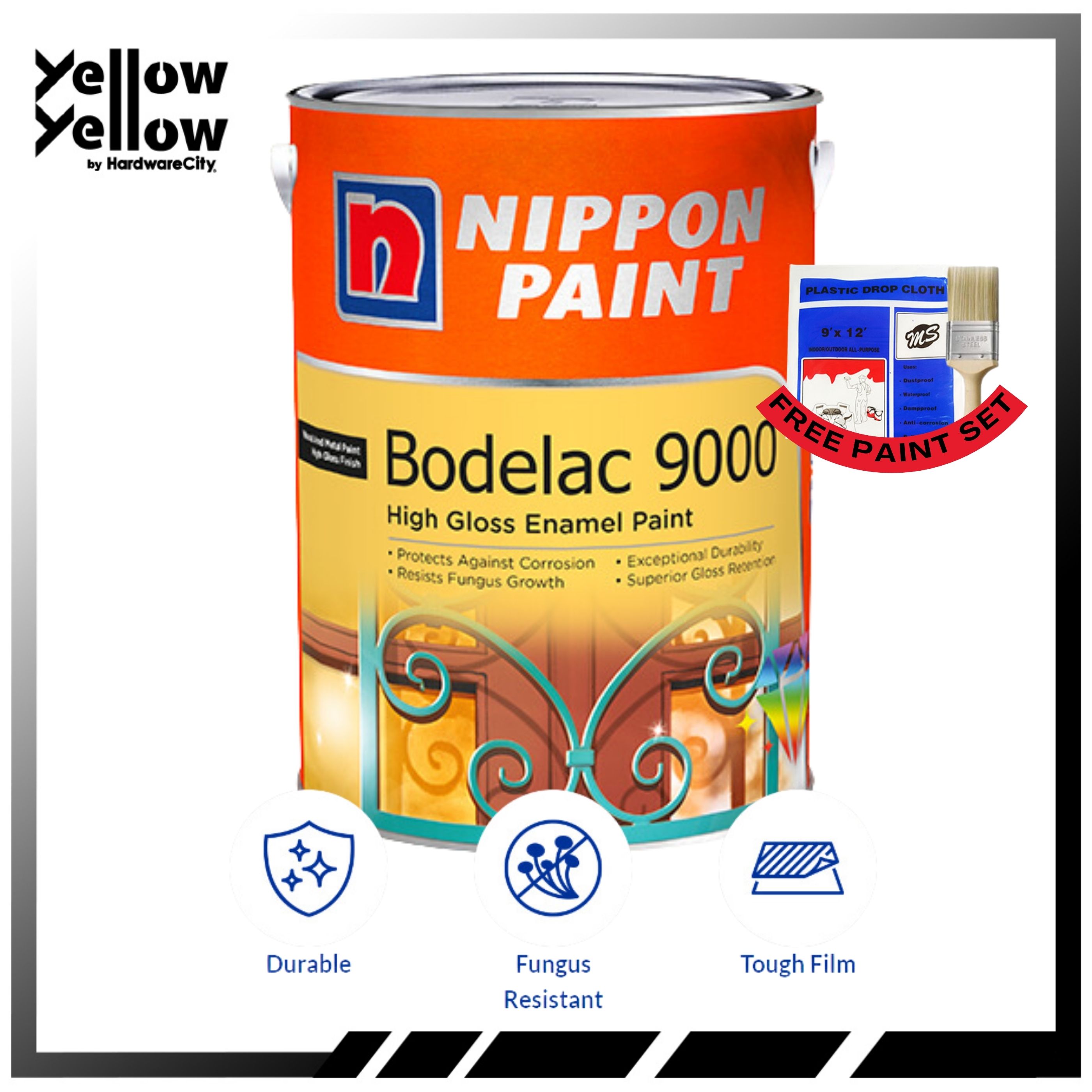Free Paint Set] Nippon Paint Bodelac 9000 Enamel | Lazada Singapore