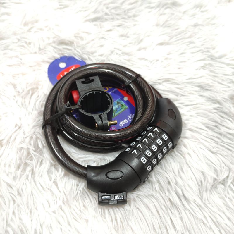 Khoá dây 5 số cao cấp cho xe đạp