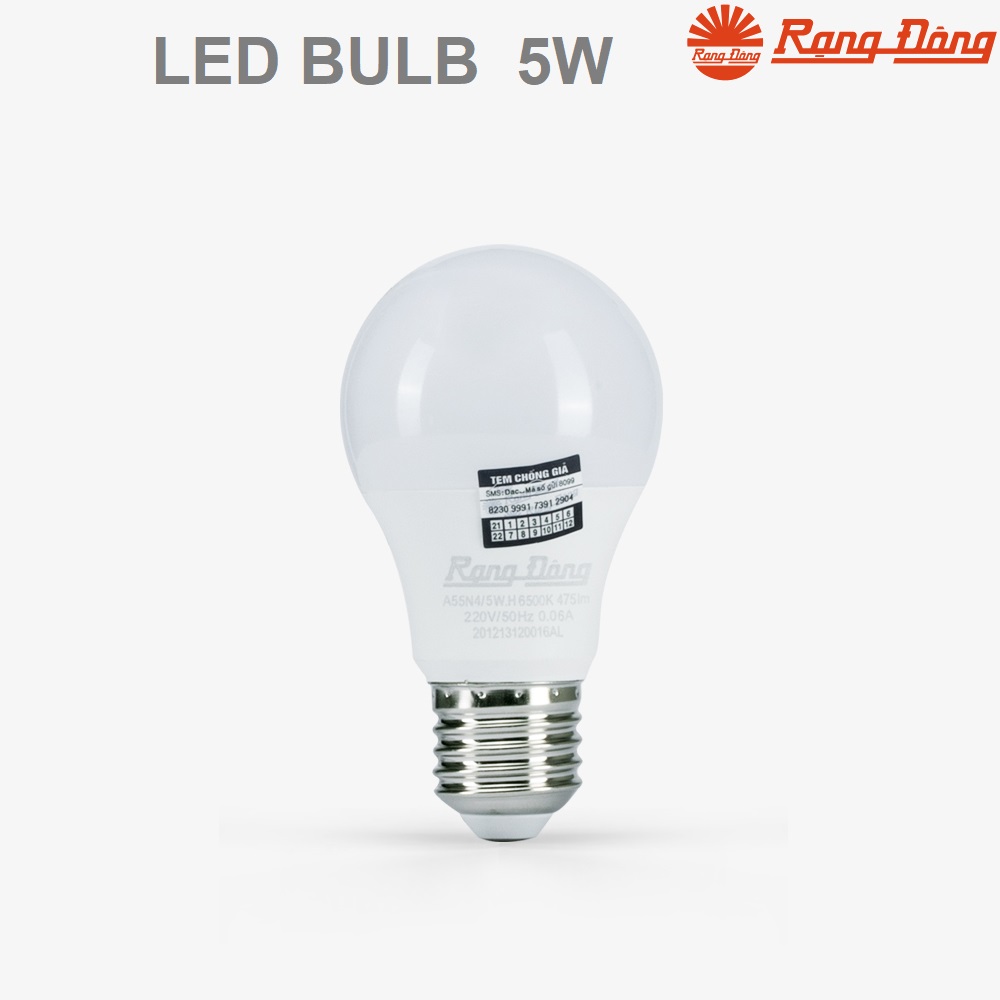 Bóng đèn led tròn 5W Rạng Đông