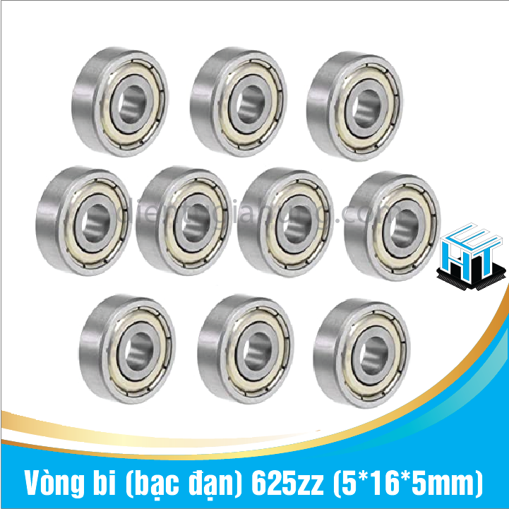 Set 2 cái Vòng bi (bạc đạn) 625zz (5*16*5mm)(2 cái)