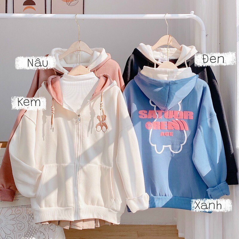 Áo khoác nỉ ngoai pe cánh dơi tay phồng có mũ siêu sang chảnh cá tính 2022 quoc bao store