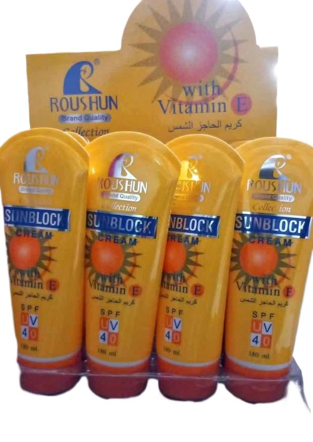 SPF%2040%20Roushun%20Sunblock%20Moisturizing%20Rsmc%20Sunscreen%20Sun%20Lotion%20or%20Sun%20Cream%20%20with%20Vitamin%20E%20180%20ML%20-%20Image%203