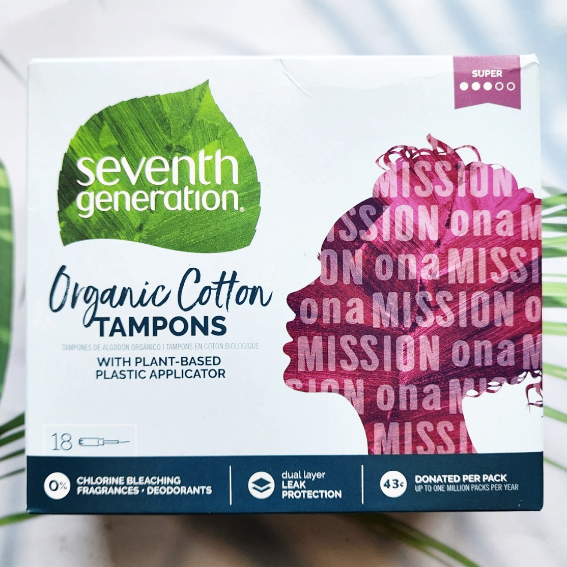 ผ้าอนามัยแบบสอด ฝ้ายออร์แกนิก Organic Cotton Tampons Super Absorbency