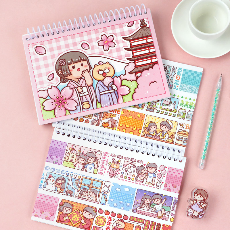 Sổ  chiết  lưu  trữ  sticker, washitape