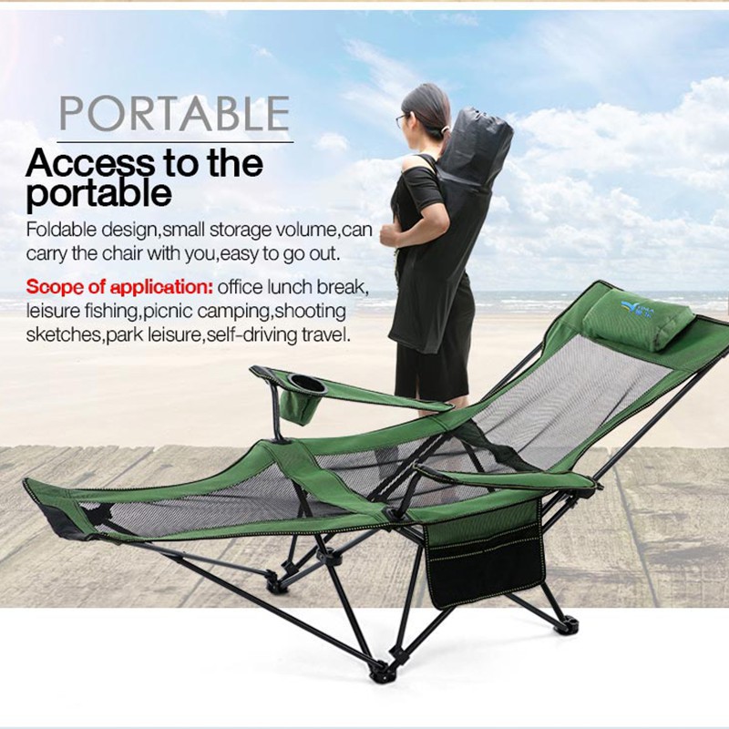 Outdoor Folding Chair, Portable Recliner, Recliner, Beach Chair